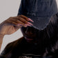 DISTRESSED BASEBALL HAT - Black