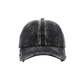 DISTRESSED BASEBALL HAT - Black