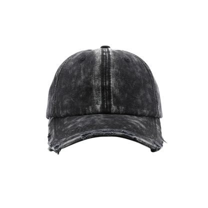 DISTRESSED BASEBALL HAT - Black