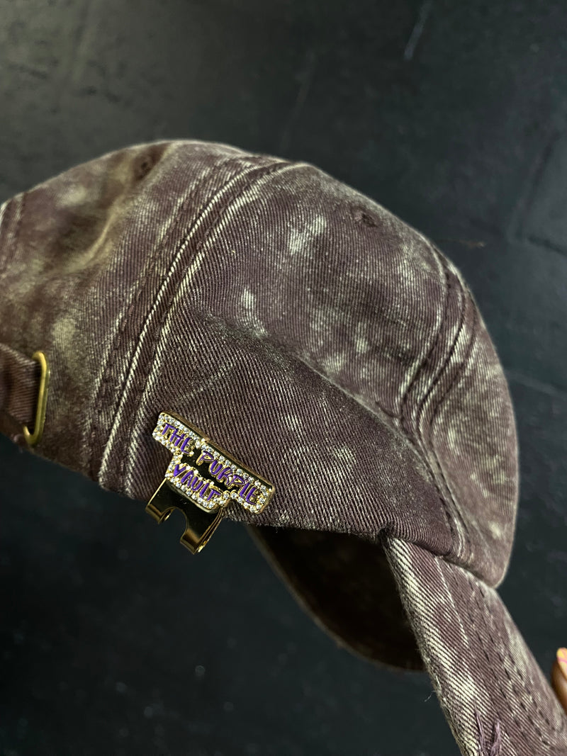 DISTRESSED BASEBALL HAT - Brown