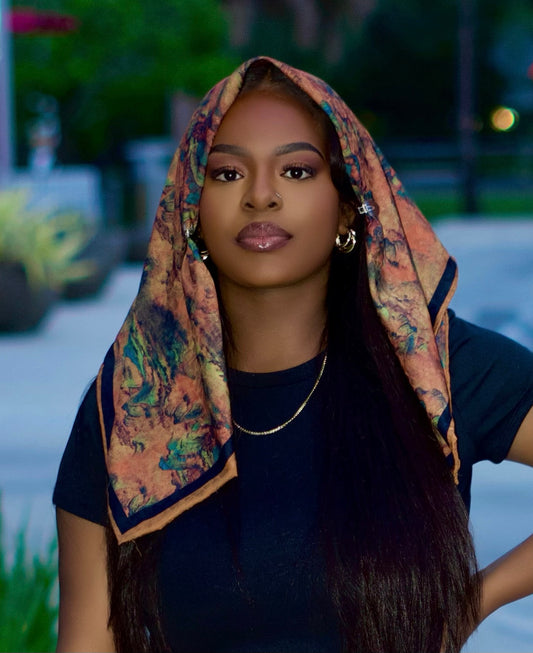 SILK SCARF - Desert
